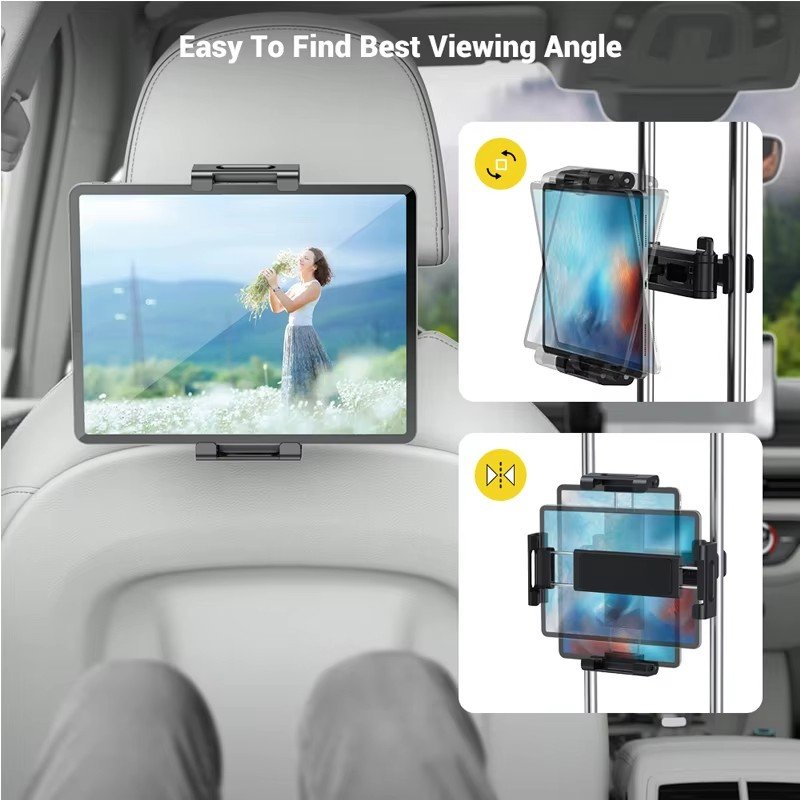 2025 New Arrival Car Mount with Flexible Rear Seat Holder for Mobile Phone and Tablet