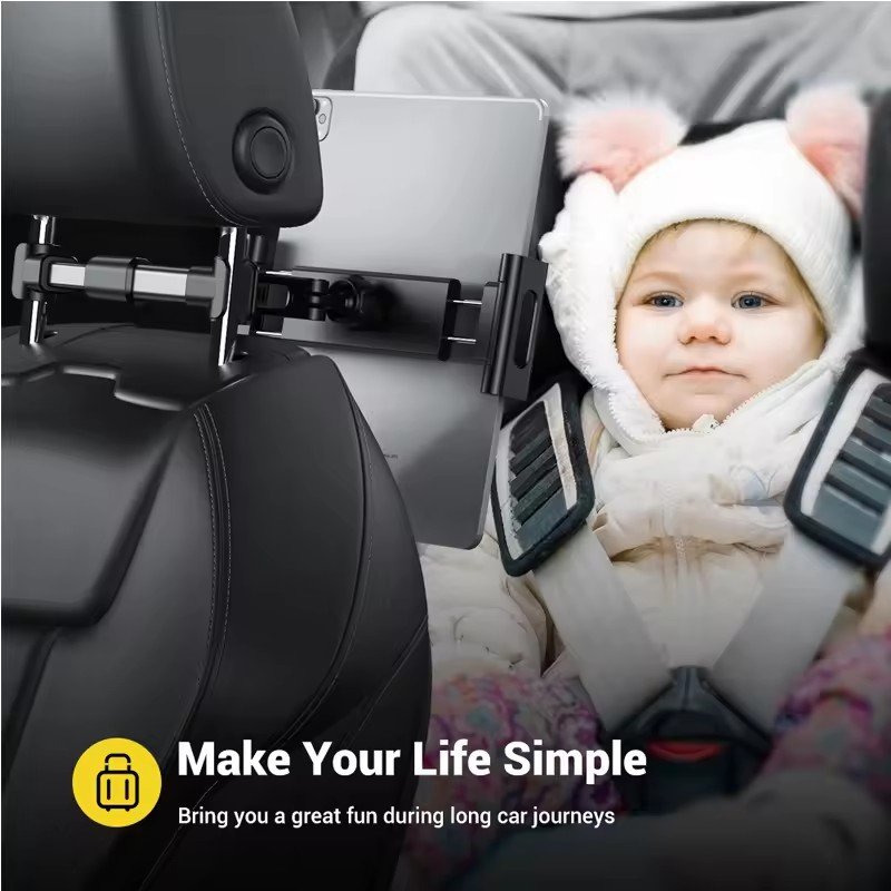2025 New Arrival Car Mount with Flexible Rear Seat Holder for Mobile Phone and Tablet