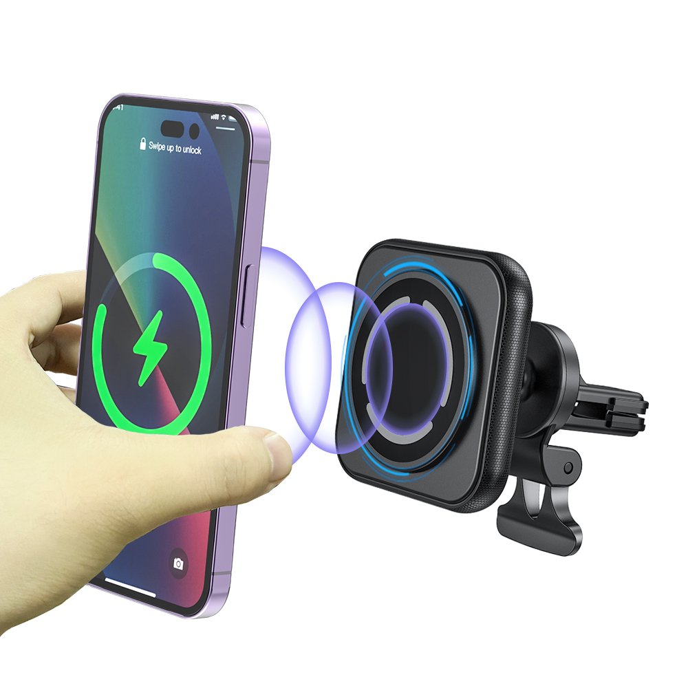 Magnetic Car Wireless Charger Mount for iphone 12 Wireless Car Charger 15W fast charging Phone Car Holder Wireless Charger
