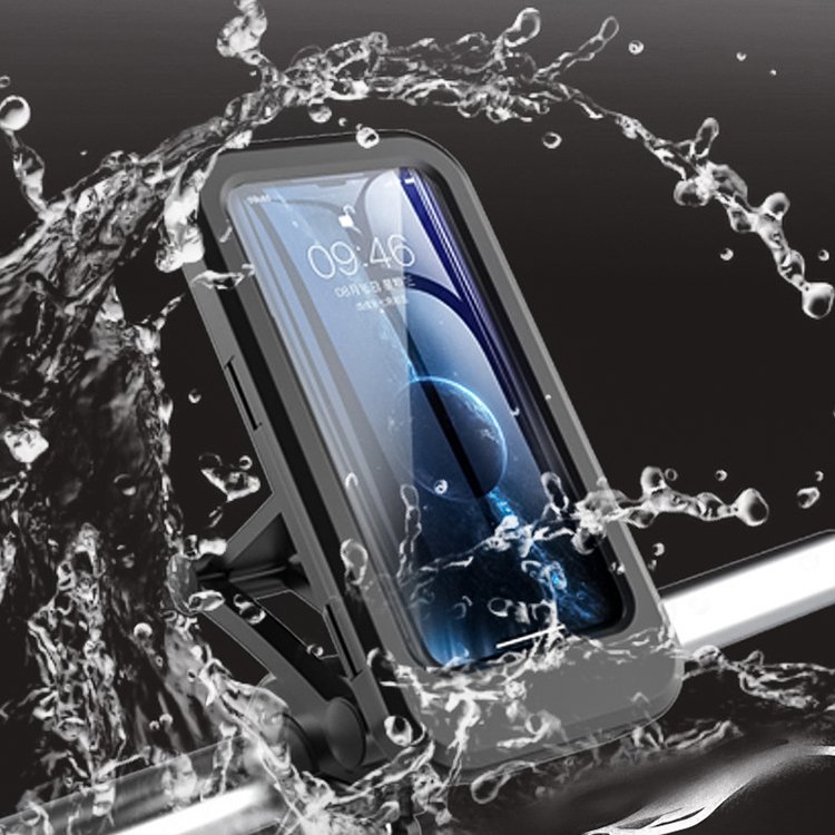 Motorcycle Handlebars bike phone holder 360 Adjustable bike phone holder waterproof with TPU Touch-Screen