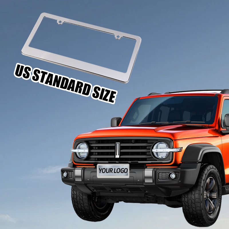 Low MOQ Design License Plate Frame Holder Cover Wholesale US Car Number License Plate Frame Custom License Plate Frames
