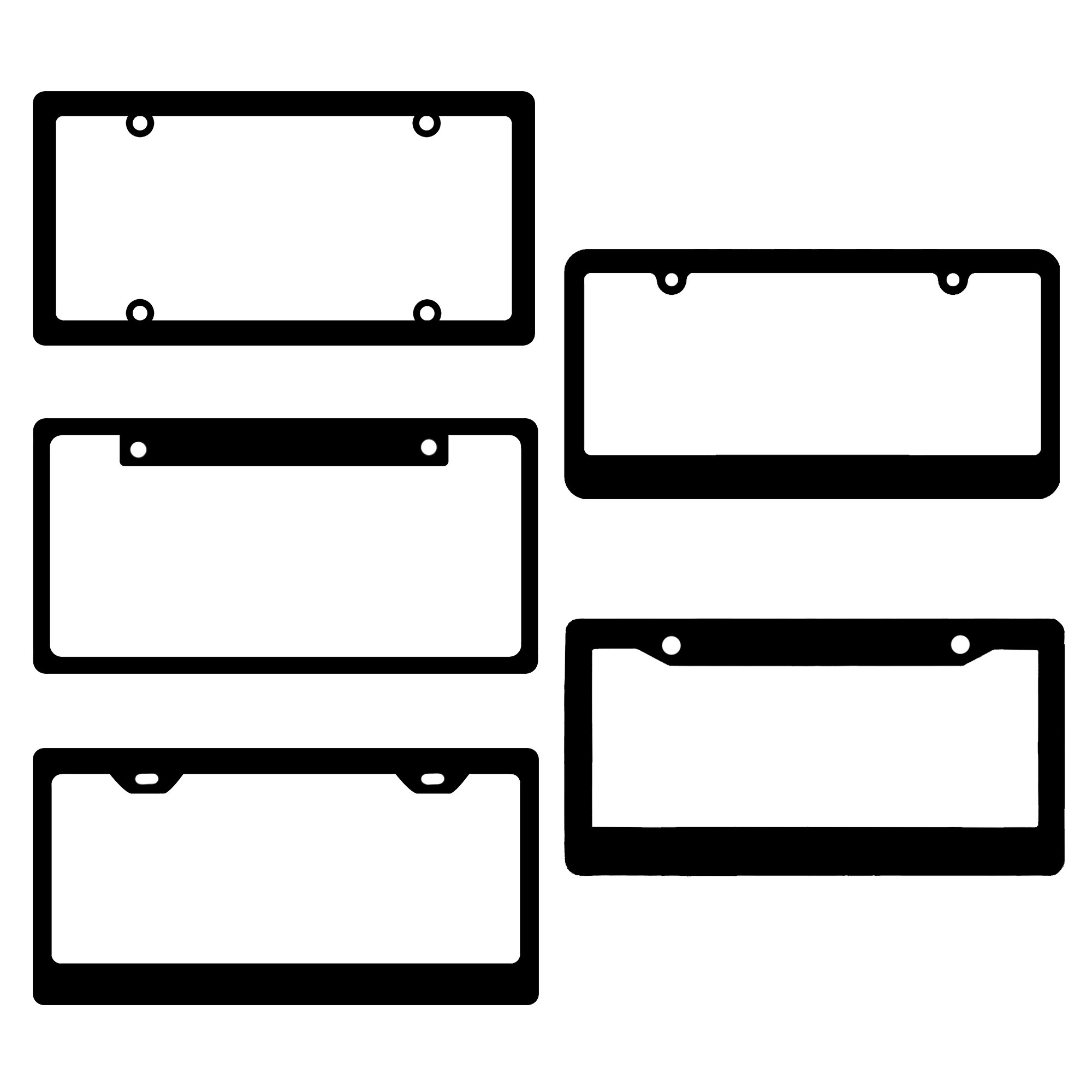 Low MOQ Design License Plate Frame Holder Cover Wholesale US Car Number License Plate Frame Custom License Plate Frames