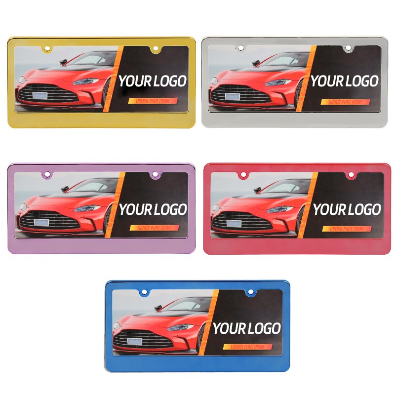 Low MOQ Design License Plate Frame Holder Cover Wholesale US Car Number License Plate Frame Custom License Plate Frames
