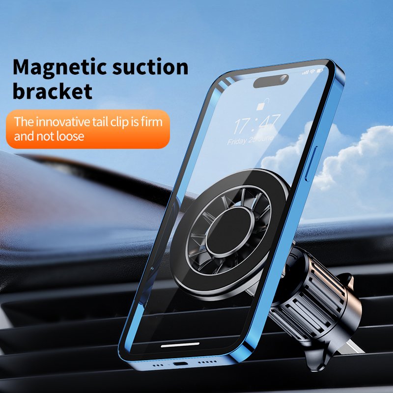 2024 Hot selling Flexible Rotation Car Accessories Mount Air Vent mobile magnetic car phone holder For iPhone 16 15 14 Pro Max