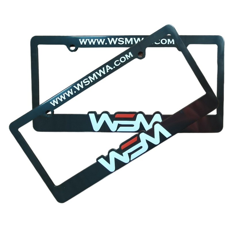 Custom High Quality Licence Plate Frame License Plate Cover Plastic Car Number License Plate Holder Blank