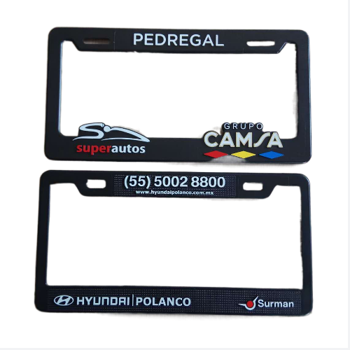Custom High Quality Licence Plate Frame License Plate Cover Plastic Car Number License Plate Holder Blank