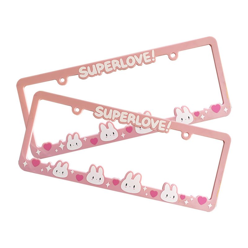 Custom High Quality Licence Plate Frame License Plate Cover Plastic Car Number License Plate Holder Blank