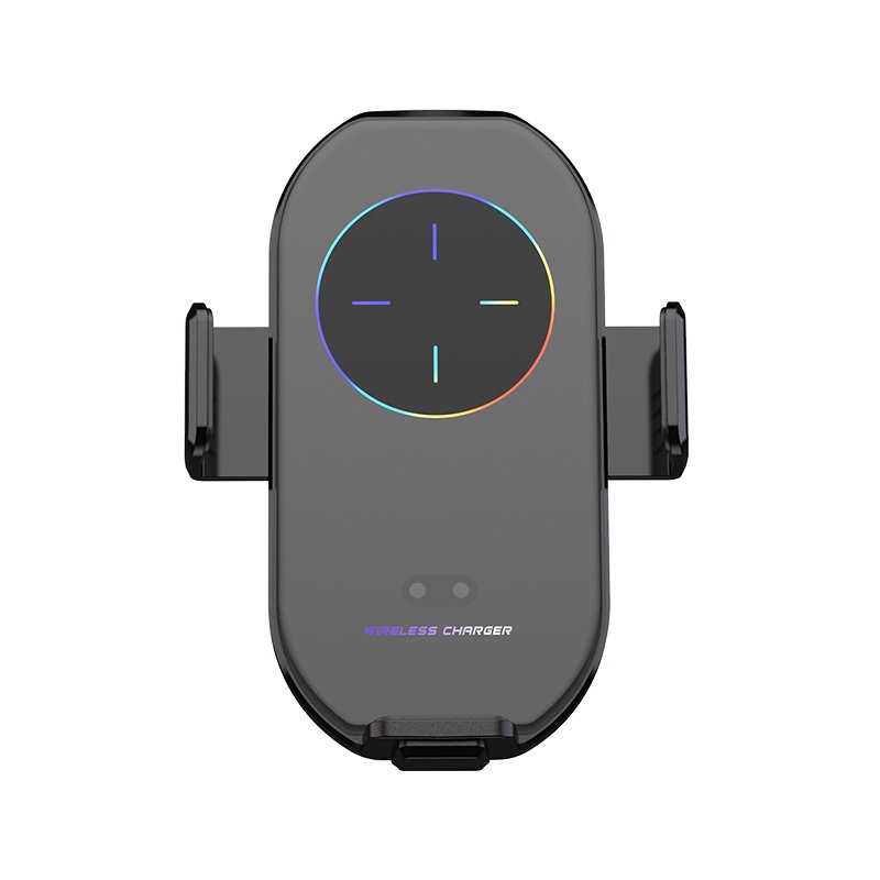 Automatic Clamping Car Holder Phone Mount Wireless Charger holder For Mobile Phone Infrared Induction Fast Charging Car Stand
