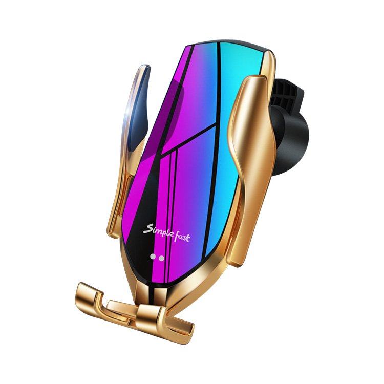 R1 Car Charger 2021 New Product Factory Wholesale Phone Holder 10W Car Wireless Charger Charging Qi For Iphone For Samsung