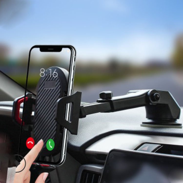 new gravity 360 rotation phone bracket mount adjustable length sucker air outlet car phone holder 3 in 1