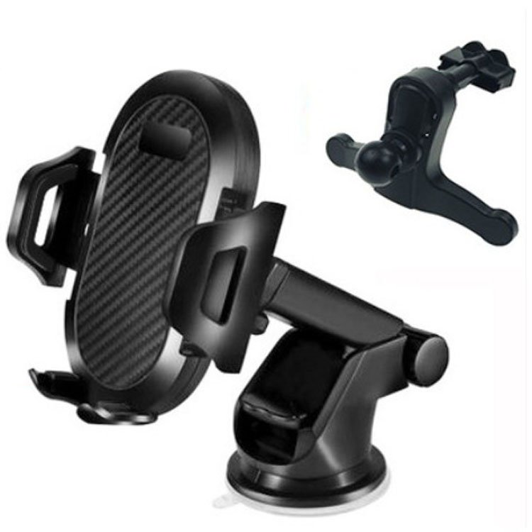 new gravity 360 rotation phone bracket mount adjustable length sucker air outlet car phone holder 3 in 1