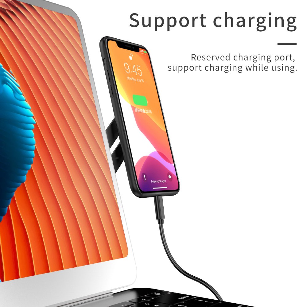 Side Mount Clip On Monitor Magnetic Multifunctional Bracket Phone Holder Laptop Extension Stand