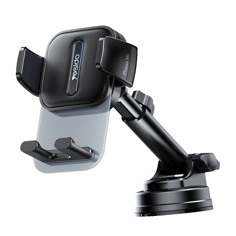C261 Yesido 360 Degree Rotation Car Mount Retractable Car Phone Holder Telescopic Arm Suction Phone Holder