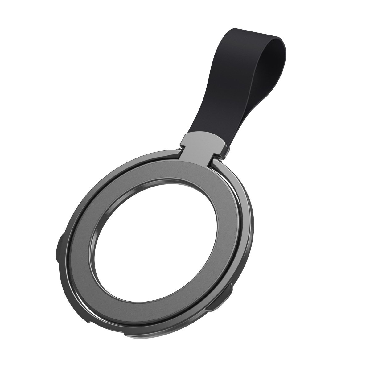 Silicone strap finger holder alloy metal magnet ring mobile phone magnetic holder for iphone 12 13 14 15 16