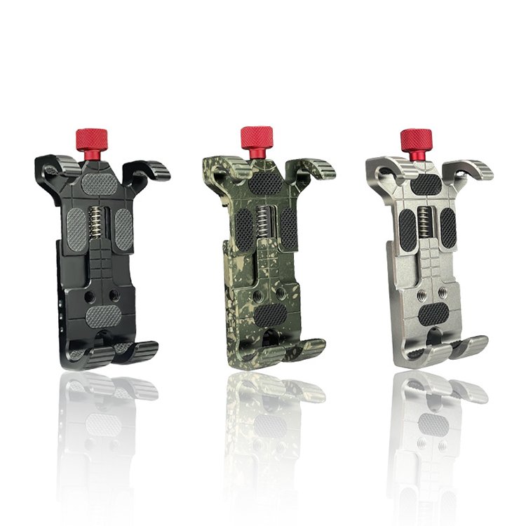 New Arrival Aluminum alloy Car phone holder with protective rubber pad
