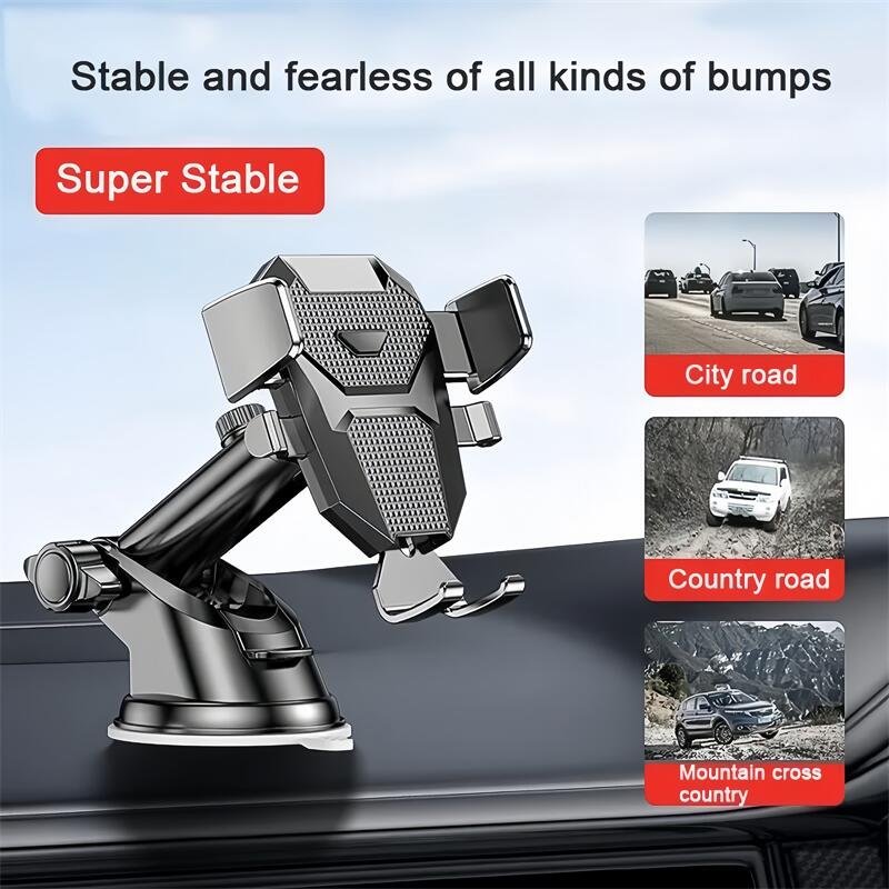 New Updated Universal 360 Rotatable Dashboard Cell Phone Holder Windshield Mobile 360 Rotating Car Phone Holder with Box Package