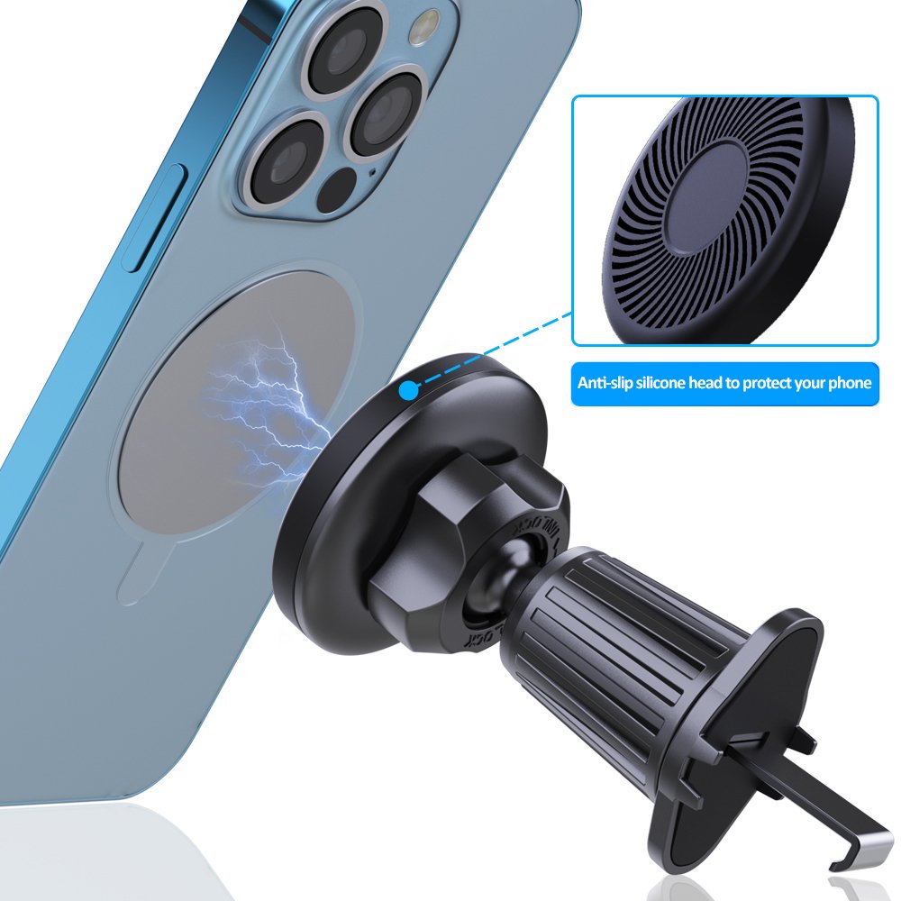 Wholesale soporte magnetico car phone holder magnetic air vent 360 rotation mobile phone holders mount for car with N40 magnet