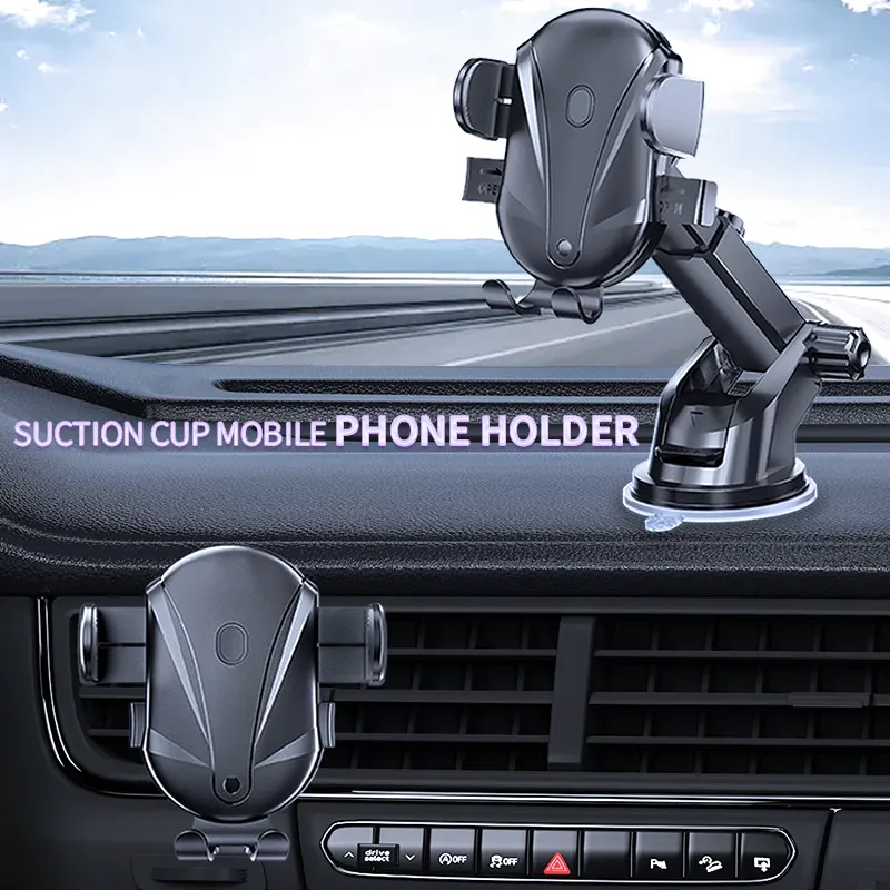 Hot mobile phone accessories car holder 360 extend 360 suction car mount phone holder
