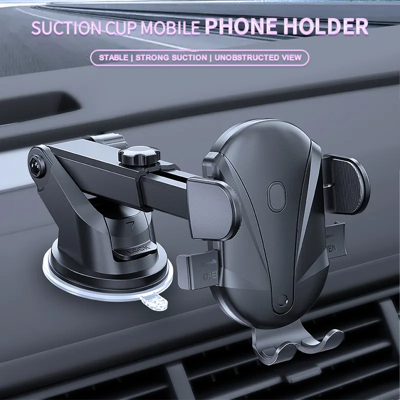 Hot mobile phone accessories car holder 360 extend 360 suction car mount phone holder