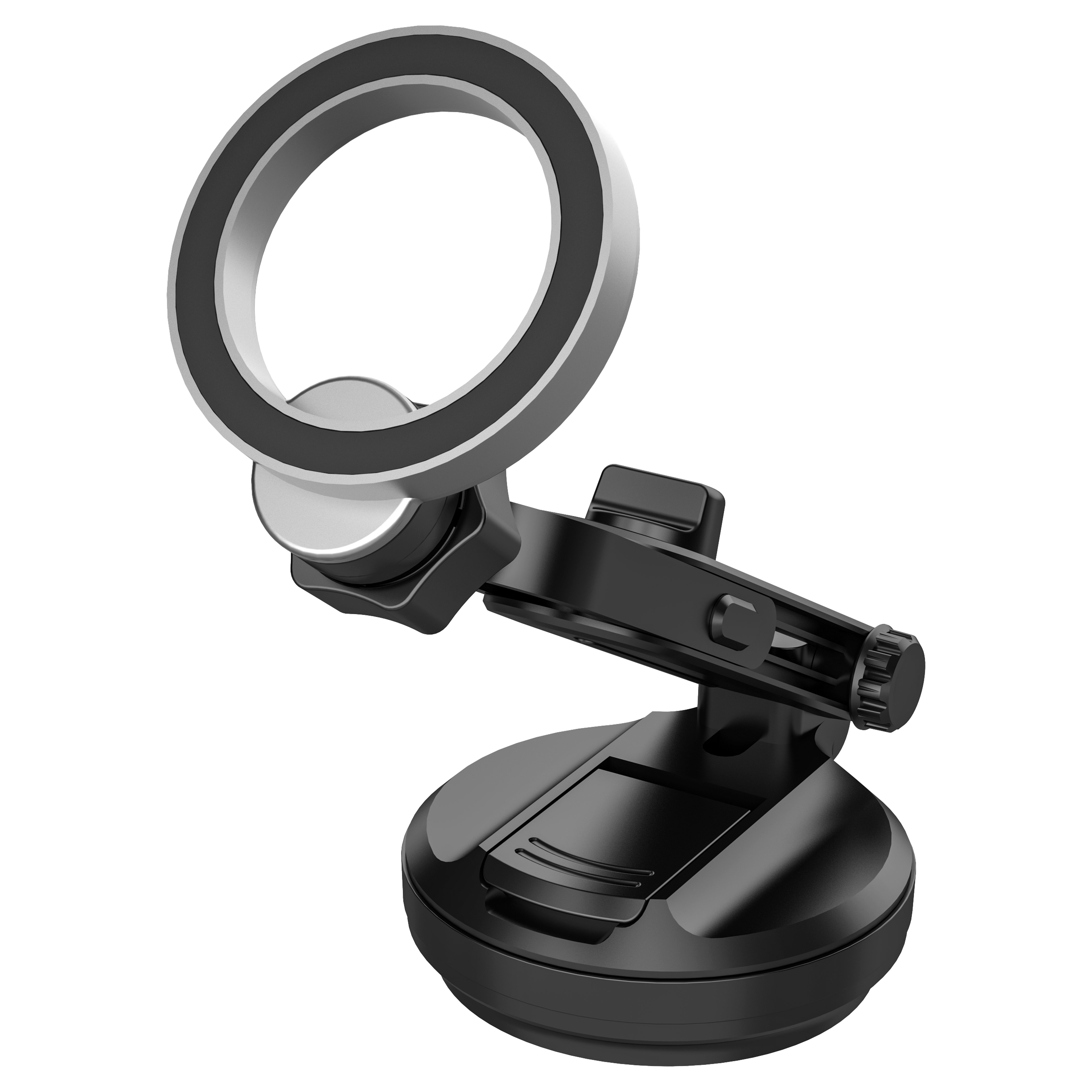 Magnetic Foldable Adjustable Hollow Metal Magnetic Car Phone Holder Dashboard Phone Holder