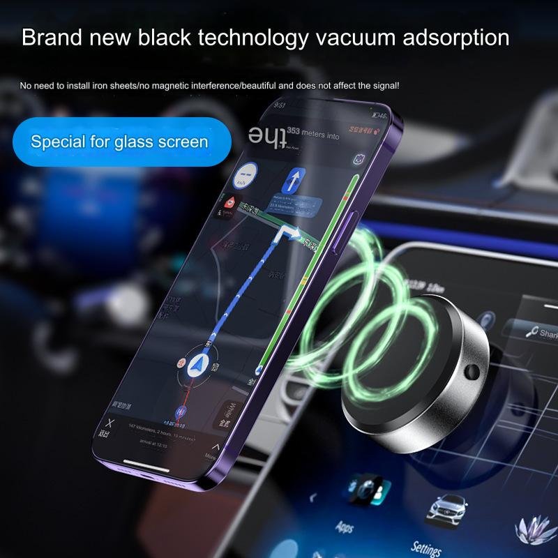 Multifunctional Flexible Business Mobile Bracket Stable Phone Vacuum Suction Phone Mount Universal Charger Magnetic Car Holder