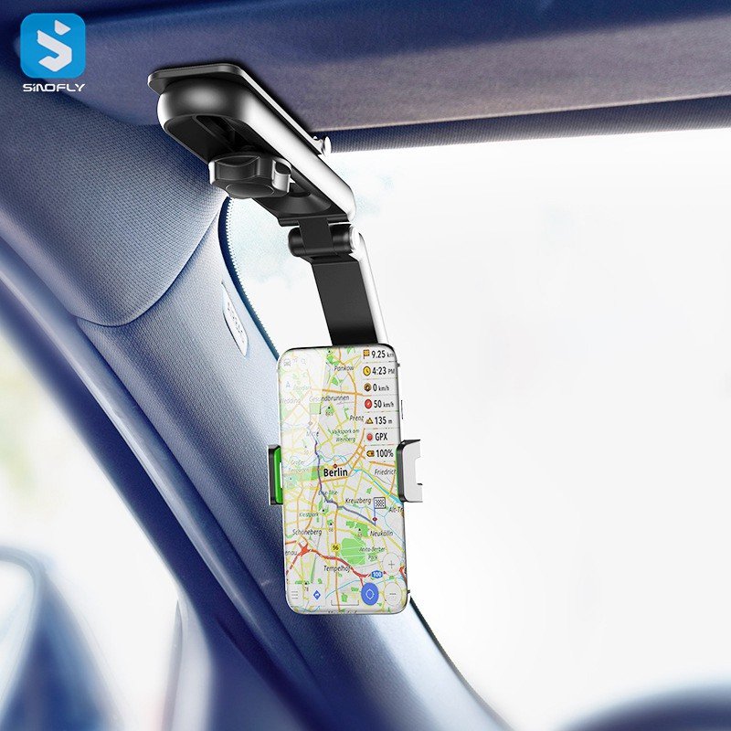 Useful Car Sun Visor Phone Holder Universal Phone Sunvisor Holder for Cars Portable Creative ABS Universal Clip Hd 2in1