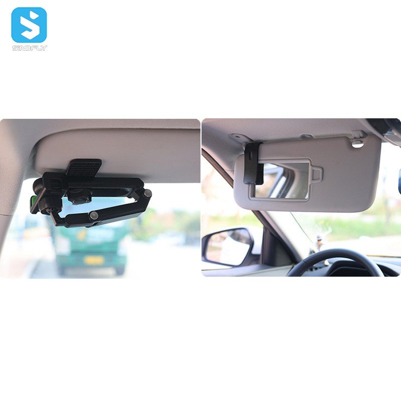 Useful Car Sun Visor Phone Holder Universal Phone Sunvisor Holder for Cars Portable Creative ABS Universal Clip Hd 2in1