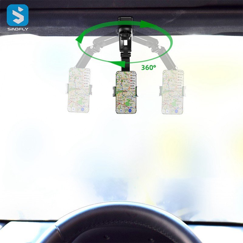 Useful Car Sun Visor Phone Holder Universal Phone Sunvisor Holder for Cars Portable Creative ABS Universal Clip Hd 2in1