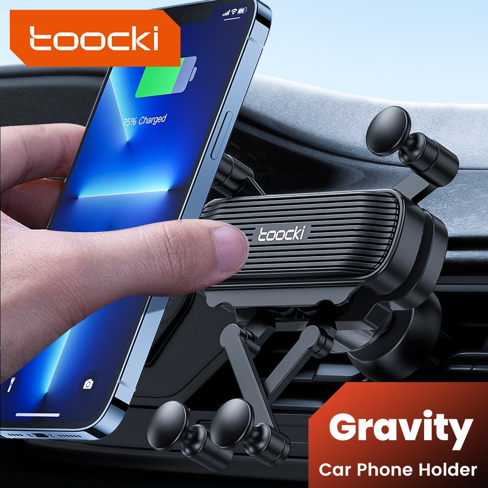 Toocki New arrival small and convenient car phone holder Gravity sensing holder stable car mobile phone holder