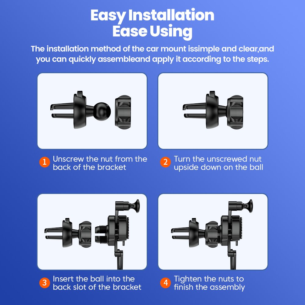 Toocki New arrival small and convenient car phone holder Gravity sensing holder stable car mobile phone holder