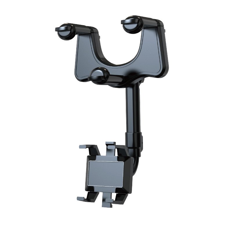 Rotatable and Retractable Car Phone Holder Rearview Mirror Driving Recorder Bracket DVR/GPS Mobile Phone Support with Cable