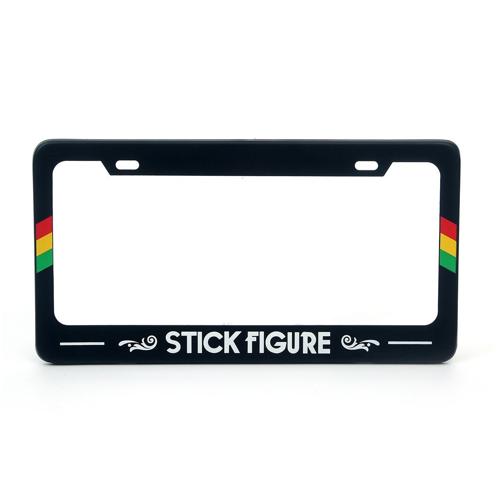 Customized Metal Plastic License Plate Frame Car Number Plate Cover carbon fiber license plate frame