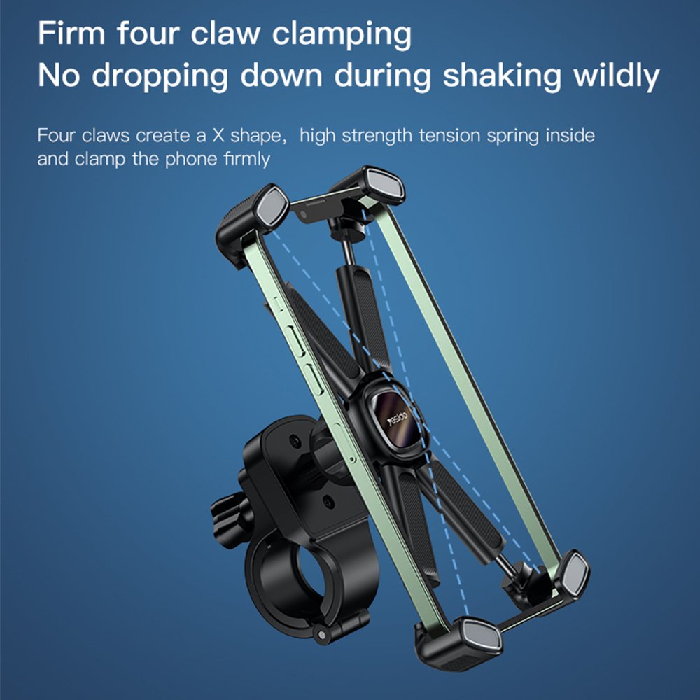 C191 Adjustable Phone Holder Stand Universal Motorcycle Bicycle Bike Handlebar Bracket Mount Clip GPS Phone Holder