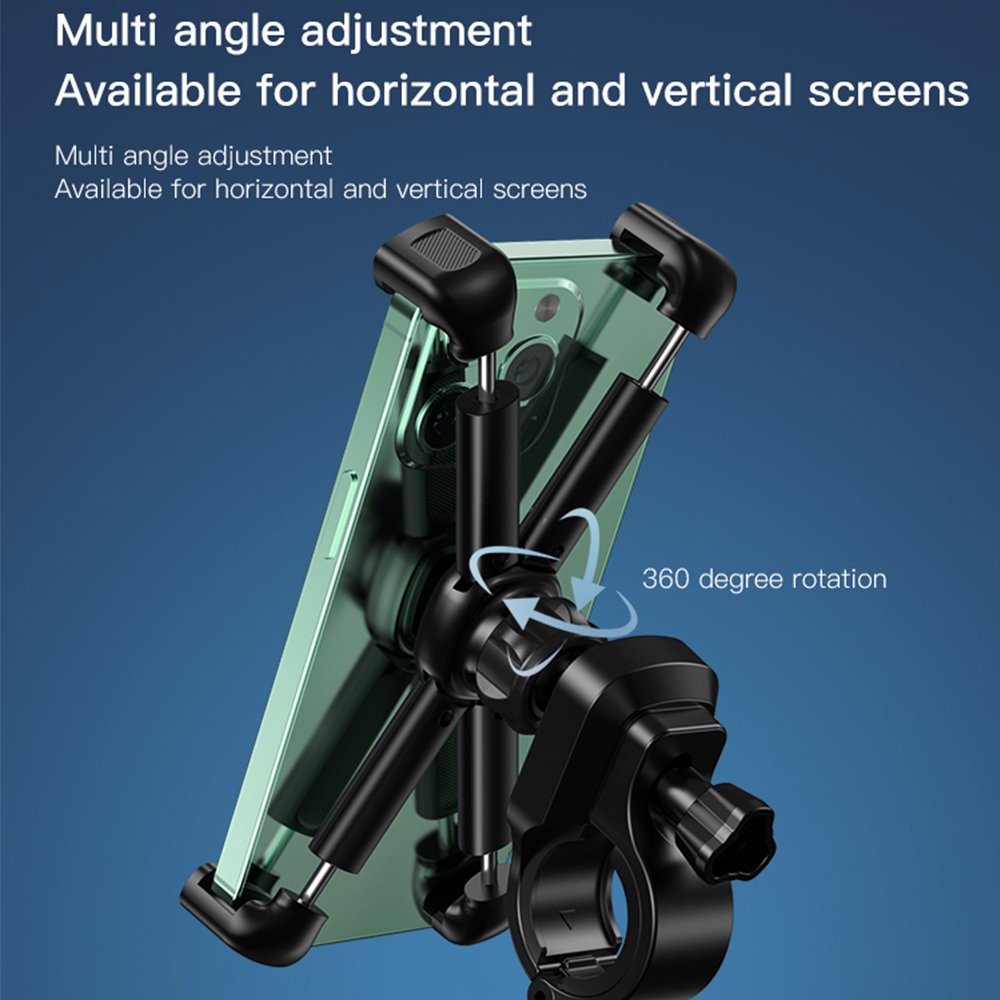 C191 Adjustable Phone Holder Stand Universal Motorcycle Bicycle Bike Handlebar Bracket Mount Clip GPS Phone Holder