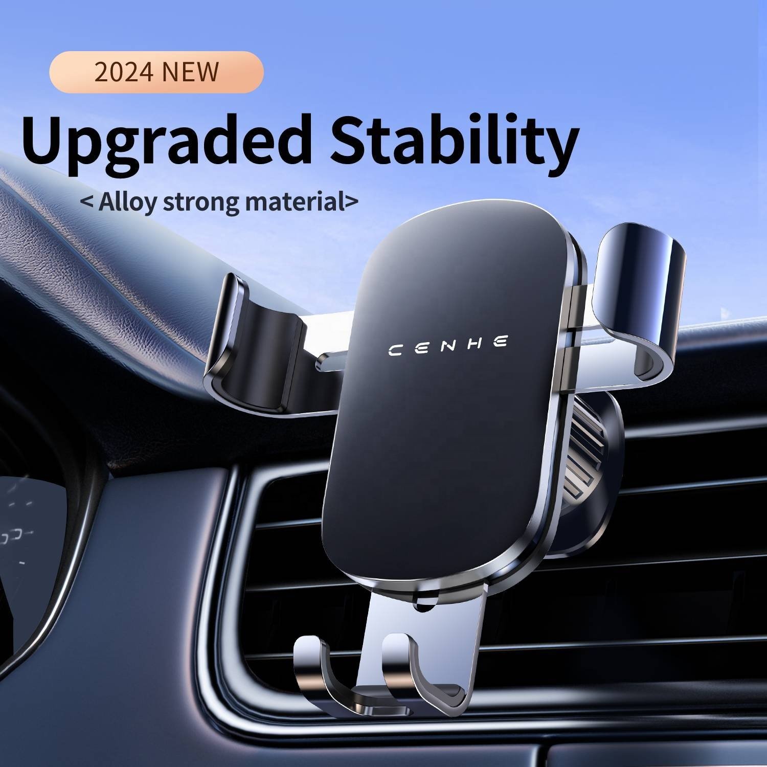 Hot Selling Car Holder Wholesale 360 Degree Adjustment Stable Metal Hook Mobile Phone Holder For Car Air Vent Phone Holder
