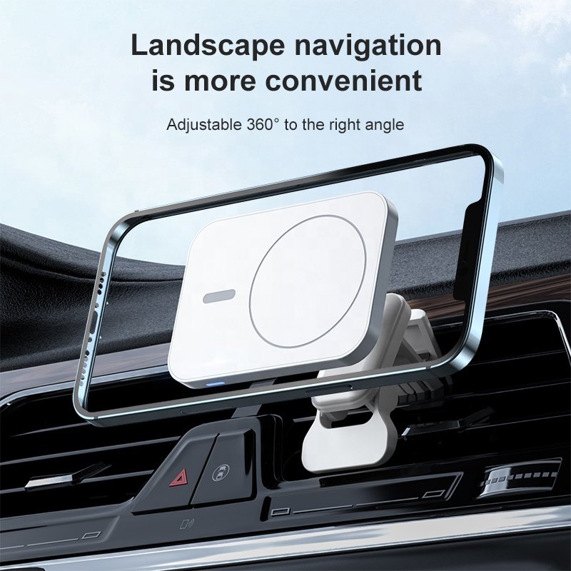 New Arrival Magnetic Car Charger Wireless Phone Holder Magnet For Iphone 12 13 14 15W Fast Car Wireless Charger pad