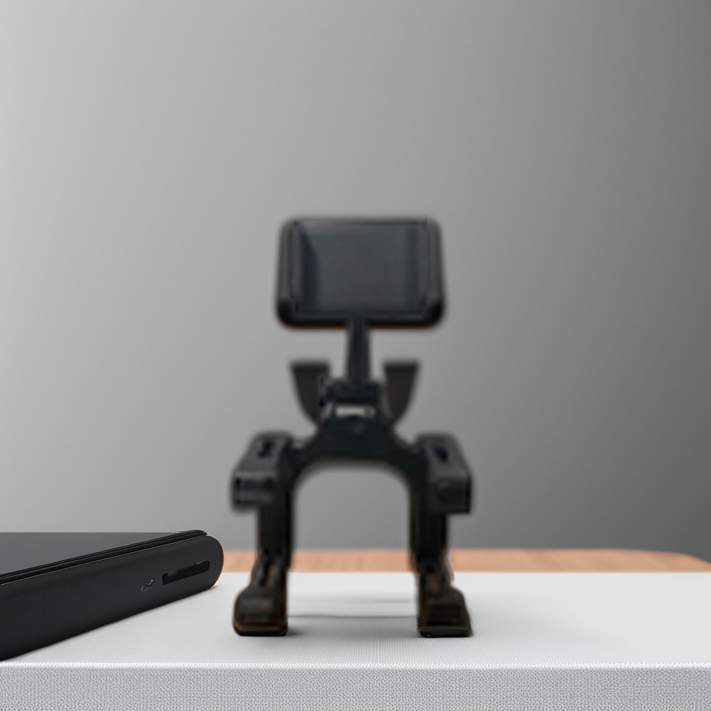 Adjustable Height Smart Tracking Car Mount Customized Logo Magnet Silicone Mobile Holder with Box Packaging