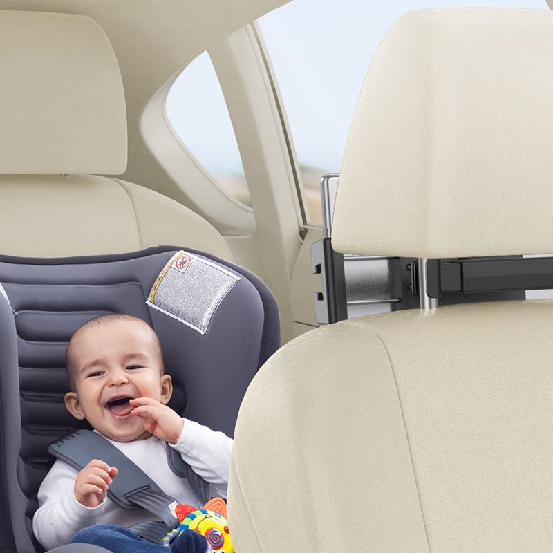 Hot Sales Flexible Wholesale 360 Degree Rotation Rear Back Seat Car Headrest Phone Holder Tablet and Mobile car holder