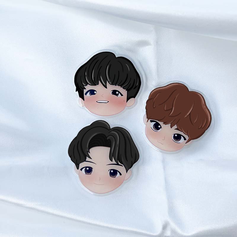 Popular Korean boy band socket Talk Epoxy Special-shaped Acrylic Cartoon Character Foldable Mobile Phone Holder
