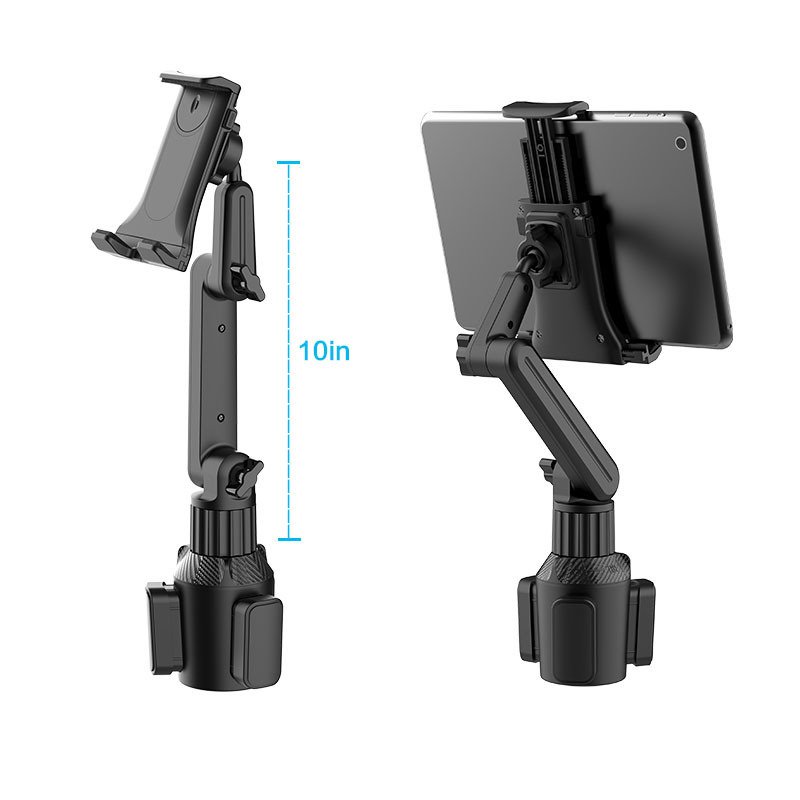 Cup Holder Car Tablet Mount for Car, 360° Adjustable and Rotating for Phones