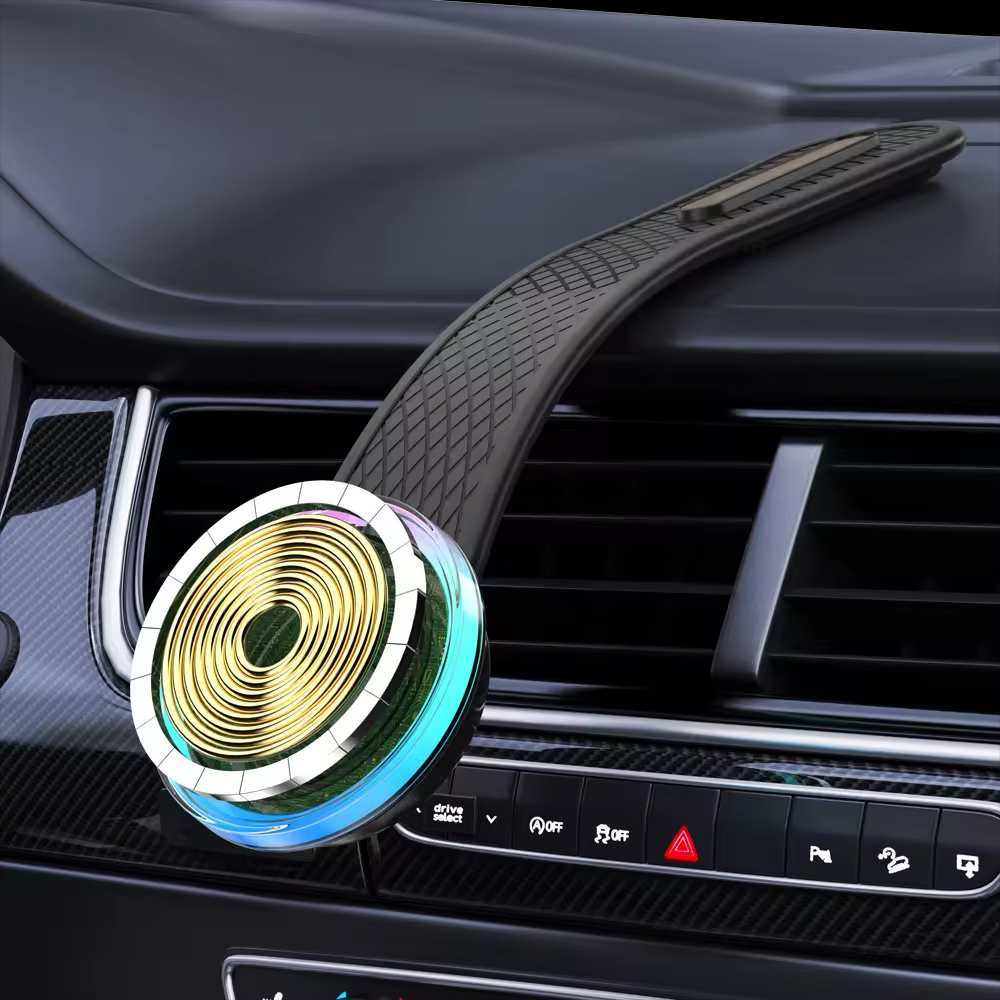 NEW Mini Portable 360 Degree Adjustable Magnetic Phone Holder Mobile Phone Wireless Charger