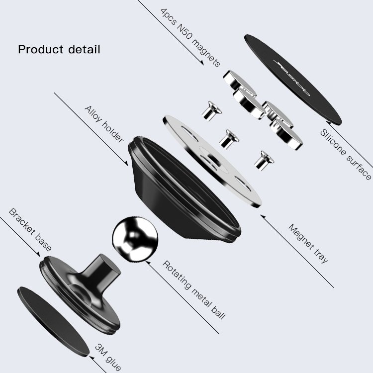 C58 360 Angle Adjustable Mini Car Holder Mount Factory Custom Mobile Phone Holder Stand For Car