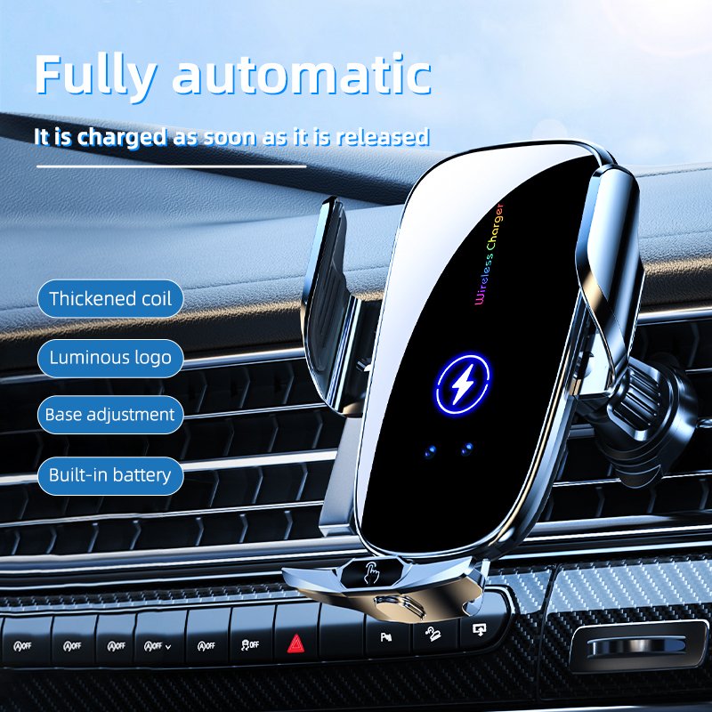 C6 Car Wireless Charger 15W Fast Charging With 3 Magnetic Charging Head Auto Clamping Sensing Car Air Vent Phone Holder