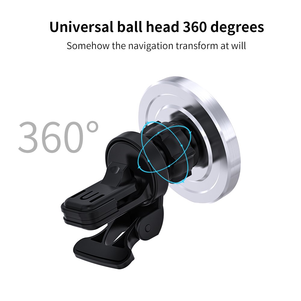 Phone Holder Metal Plate Strong N52 Magnetic Air Vent Dashboard Car Mount For Iphone 14 13 12 Pro Max Plus Mini