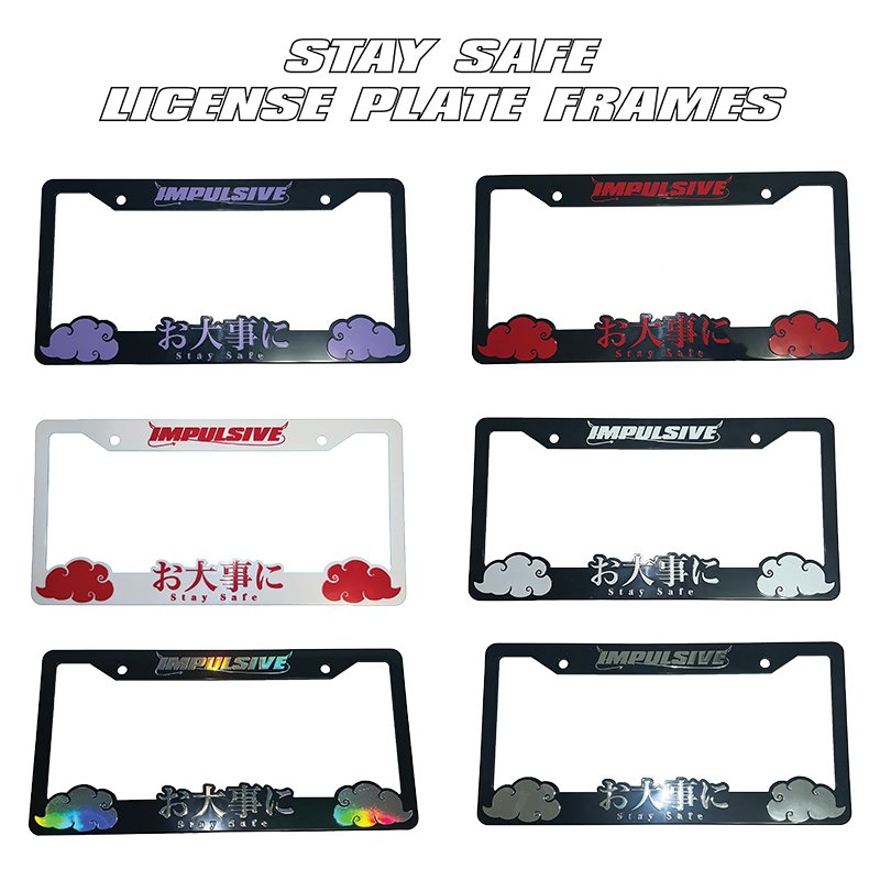 Customized High Quality Car Number License Plate Frame Zinc alloy Car License Plate Frame/holder Cover License Plate Frames