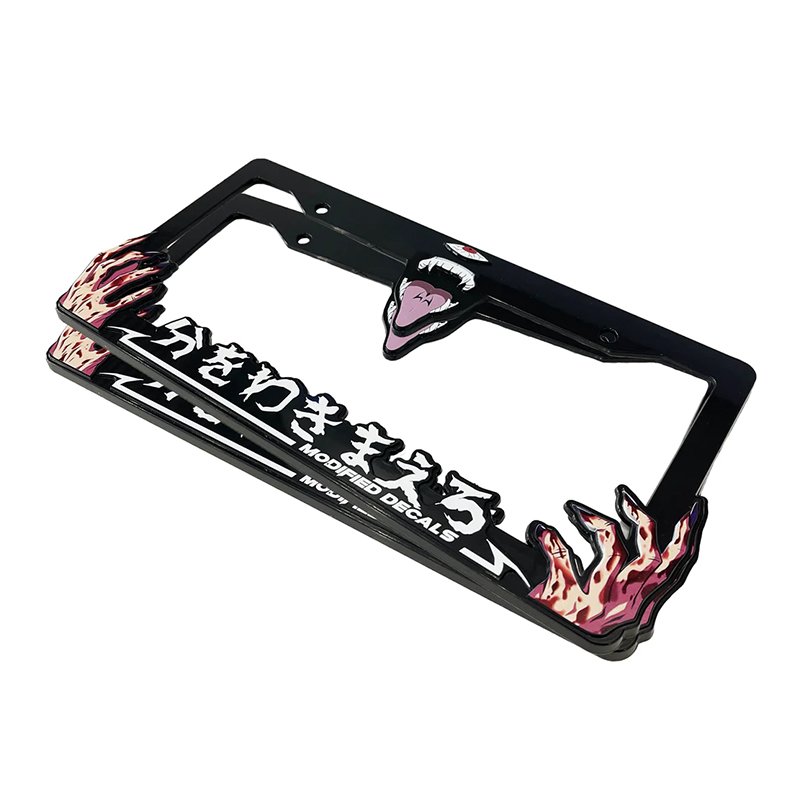 Customized High Quality Car Number License Plate Frame Zinc alloy Car License Plate Frame/holder Cover License Plate Frames