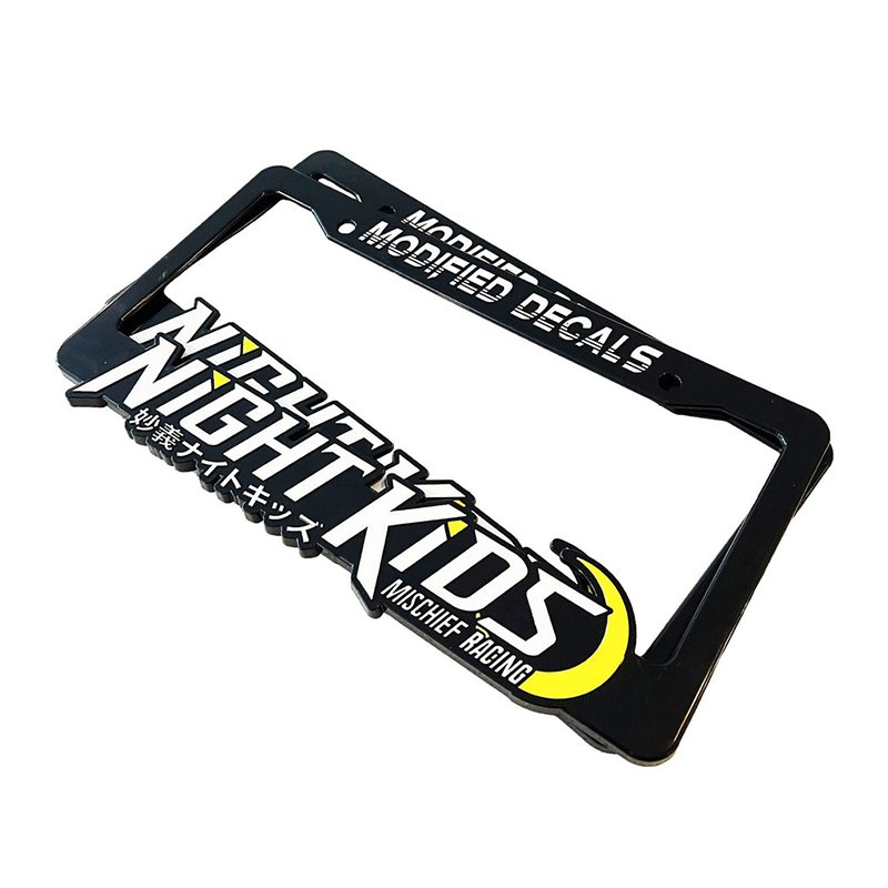 Customized High Quality Car Number License Plate Frame Zinc alloy Car License Plate Frame/holder Cover License Plate Frames