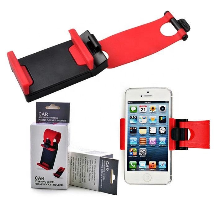 Magnetic Car Holder Car Steering Wheel Mount Holder Rubber Band Mobile Phone Holders Car Cover