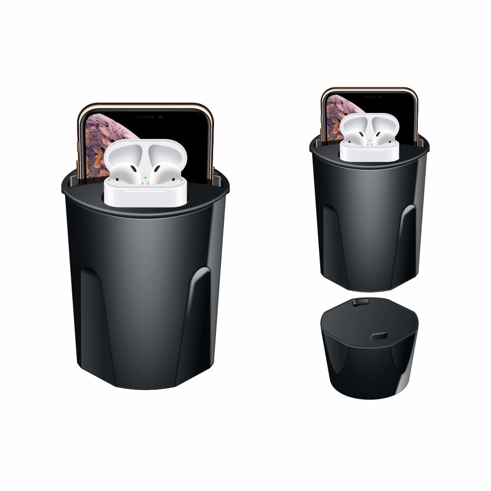 Amazon Wireless Car Charger holder Mounts pad for iPhone and Android mobile phones fast cup holder qi wireless charger 30 watt