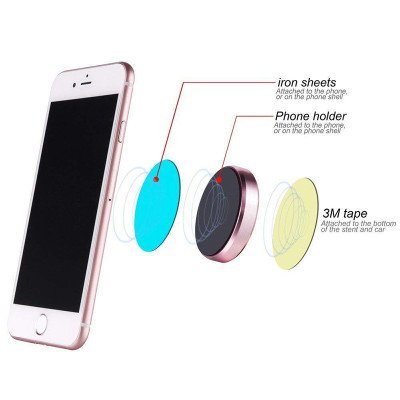 Universal paste metal mini magnetic car mount magnet mobile key shower holder for cell phone Universal Magsafe Magnetic
